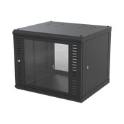 GABINETE PARA MONTAJE EN PARED, PUERTA DE CRISTAL TEMPLADO, CUERPO FIJO CON RACK 19" DE 9 UNIDADES-Racks y Gabinetes-LINKEDPRO BY EPCOM-Bsai Seguridad & Controles
