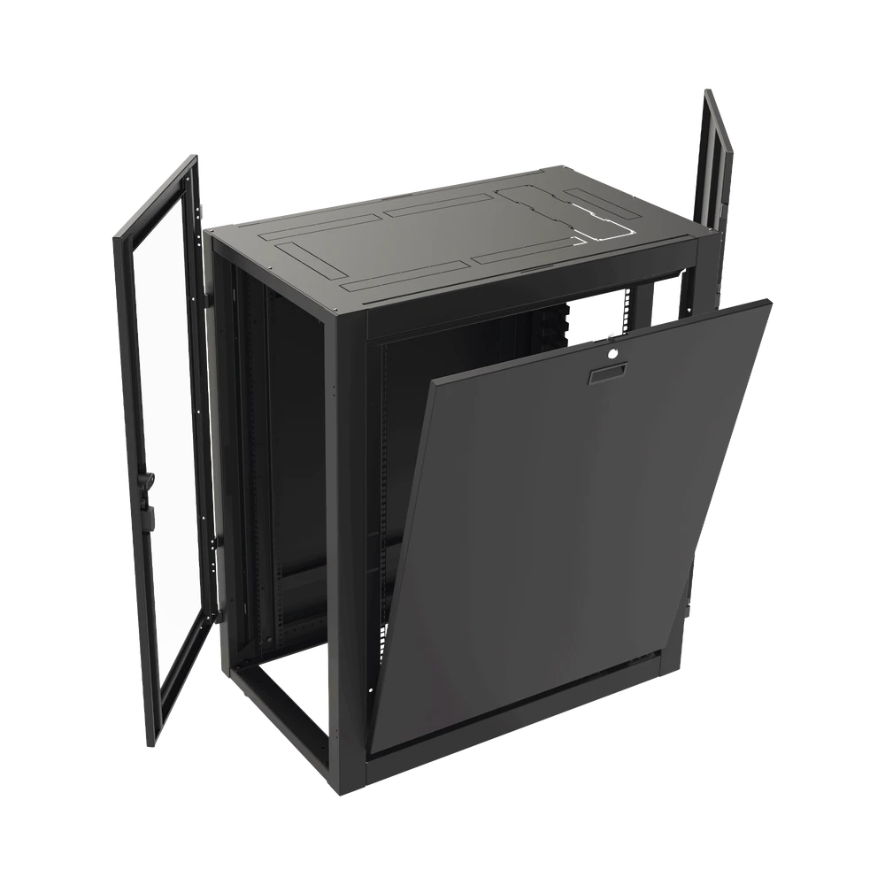 GABINETE PROFESIONAL PARA TELECOMUNICACIONES DE 42UR, 600 MM DE ANCHO X 1000 MM DE PROFUNDIDAD.-Racks y Gabinetes-LINKEDPRO-Bsai Seguridad & Controles