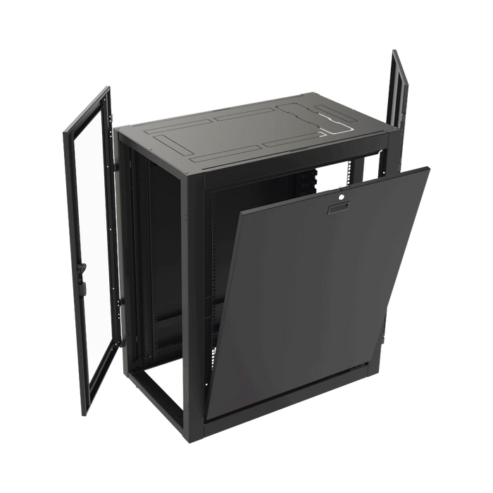 GABINETE PROFESIONAL PARA TELECOMUNICACIONES DE 42UR, 600 MM DE ANCHO X 1000 MM DE PROFUNDIDAD.-Racks y Gabinetes-LINKEDPRO-Bsai Seguridad & Controles