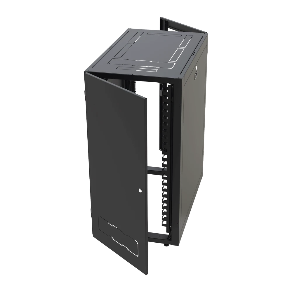 GABINETE PROFESIONAL PARA TELECOMUNICACIONES DE 42UR, 600 MM DE ANCHO X 1000 MM DE PROFUNDIDAD.-Racks y Gabinetes-LINKEDPRO-Bsai Seguridad & Controles