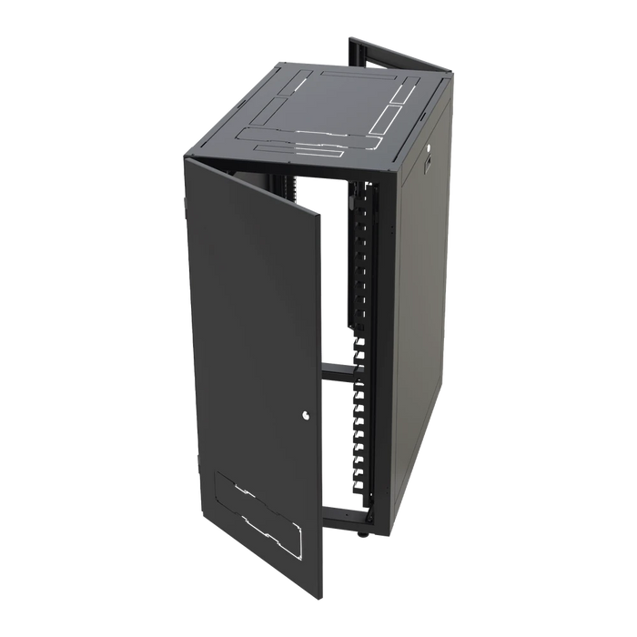 GABINETE PROFESIONAL PARA TELECOMUNICACIONES DE 42UR, 600 MM DE ANCHO X 1000 MM DE PROFUNDIDAD.-Racks y Gabinetes-LINKEDPRO-Bsai Seguridad & Controles