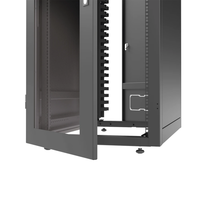 GABINETE PROFESIONAL PARA TELECOMUNICACIONES DE 42UR, 600 MM DE ANCHO X 1000 MM DE PROFUNDIDAD.-Racks y Gabinetes-LINKEDPRO-Bsai Seguridad & Controles