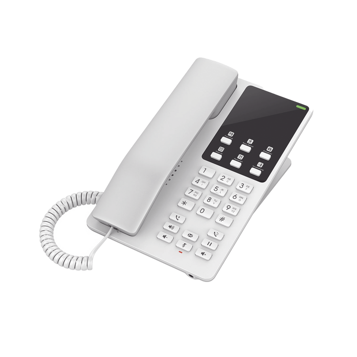 TELÉFONO IP HOTELERO, 2 LÍNEAS SIP CON 2 CUENTAS, CODEC OPUS, IPV4/IPV6, COLOR BLANCO, CON GESTIÓN EN LA NUBE GDMS-VoIP - Telefonía IP - Videoconferencia-GRANDSTREAM-GHP620-Bsai Seguridad & Controles