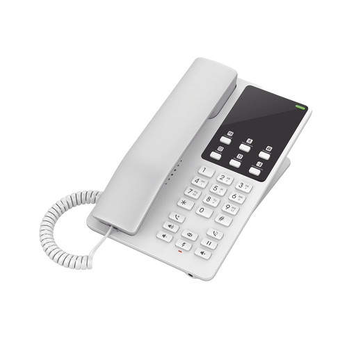 TELÉFONO IP HOTELERO WI-FI, 2 LÍNEAS SIP CON 2 CUENTAS, CODEC OPUS, IPV4/IPV6, COLOR BLANCO, CON GESTIÓN EN LA NUBE GDMS-VoIP - Telefonía IP - Videoconferencia-GRANDSTREAM-GHP620W-Bsai Seguridad & Controles
