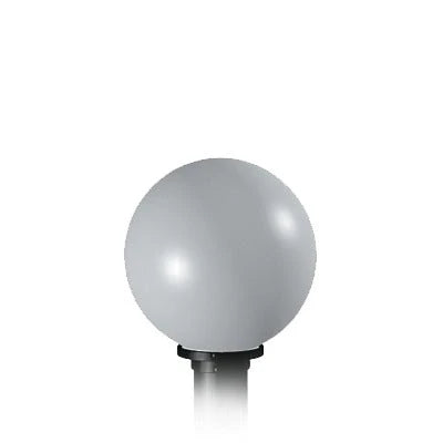 GLOBO DE POLICARBONATO BLANCO PARA CARCASAS MALTA. ELEMENTO IMPRESCINDIBLE CUANDO SE INSTALA UNA COLUMNA MALTA-Detectores / Sensores-BUNKER SEGURIDAD-Bsai Seguridad & Controles