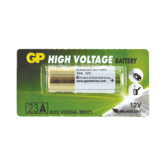 BATERIA ALCALINA GP GOLD PEAK 12 V @ 23 AH ( NO RECARGABLE )-Baterías-EPCOM POWERLINE-GOLD PEAK A23-Bsai Seguridad & Controles