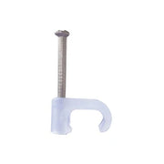 GRAPA PARA CABLE PLANO DE 4MM COLOR TRANSPARENTE (100PZS) (3208-00100)-Fijacion-THORSMAN-Bsai Seguridad & Controles