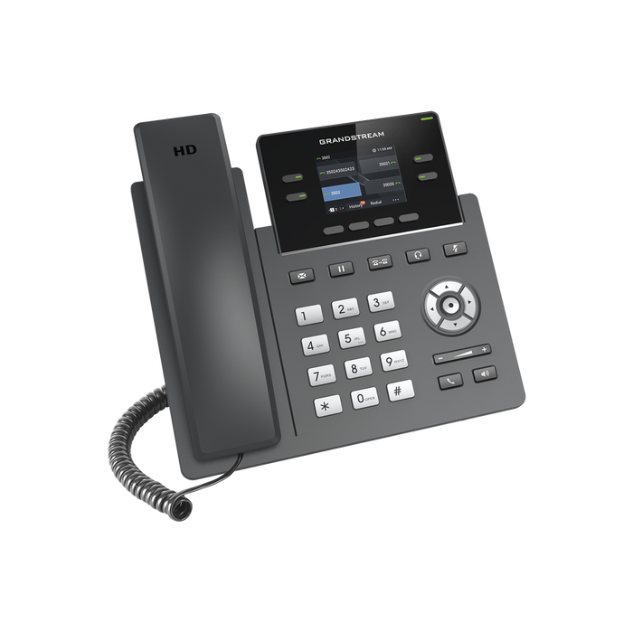 TELÉFONO IP DE 2 LÍNEAS DE GRADO OPERADOR-VoIP y Telefonía IP-GRANDSTREAM-GRP-2612P-Bsai Seguridad & Controles