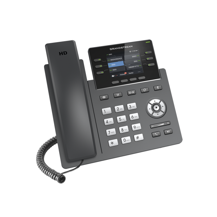 TELÉFONO IP DE 3 LÍNEAS DE GRADO OPERADOR-VoIP y Telefonía IP-GRANDSTREAM-GRP-2613-Bsai Seguridad & Controles