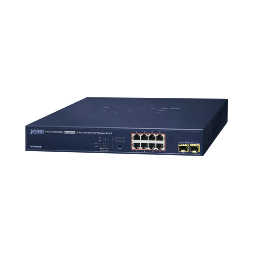 GS-4210-8P2S -- PLANET -- al mejor precio $ 3638.80 -- Energia,Networking,Nuevas llegadas,Redes y Audio-Video,Switches PoE,Videovigilancia