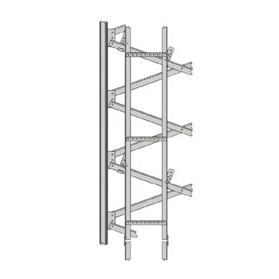 GUÍA DE CABLE TIPO ESCALERILLA DE 20 PIES DE ALTURA (6 METROS) PARA TORRE SSV-Accesorios para Torres Autosoportadas-ROHN-Bsai Seguridad & Controles