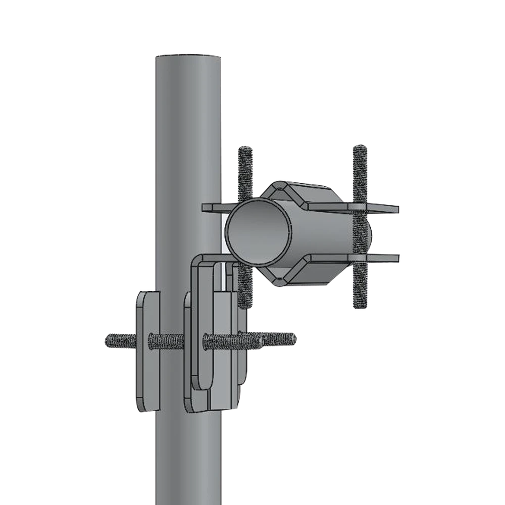 HERRAJE ADAPTADOR CRUZADO PARA MÁSTIL PARA DIÁMETROS DESDE 7/8" HASTA 2"-Accesorios para Torres Arriostradas-SYSCOM TOWERS-Bsai Seguridad & Controles