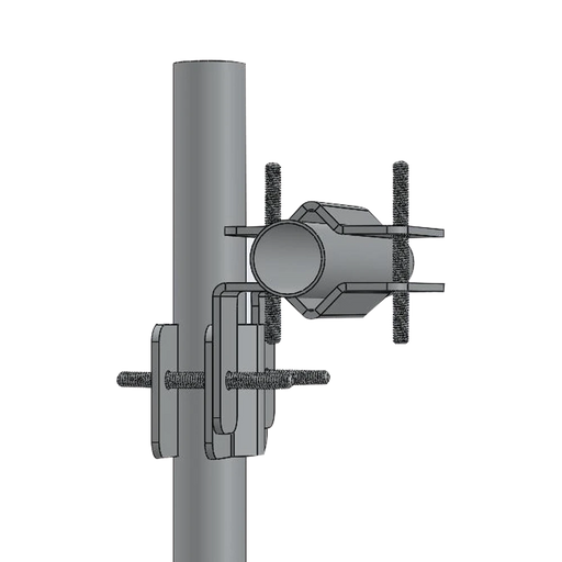 HERRAJE ADAPTADOR CRUZADO PARA MÁSTIL PARA DIÁMETROS DESDE 7/8" HASTA 2"-Accesorios para Torres Arriostradas-SYSCOM TOWERS-Bsai Seguridad & Controles