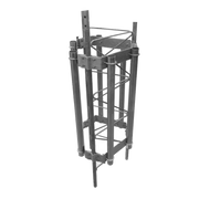 HERRAJE PARA 6 ANTENAS SECTORIALES COMPATIBLE CON TRAMO STZ35G.-Torres y Mástiles-SYSCOM TOWERS-Bsai Seguridad & Controles