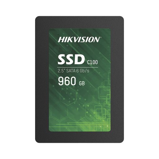 UNIDAD DE ESTADO SOLIDO (SSD) 960 GB / 2.5" / PARA PC DE OFICINA O TAREAS BÁSICAS-Almacenamiento NAS-SAN-eSATA-HIKVISION-HS-SSD-C100/960G-Bsai Seguridad & Controles