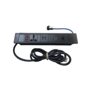 HUB PARA ESCRITORIO COLOR NEGRO, CON 1 PUERTO HDMI HEMBRA-HEMBRA, 1 CONECTOR RJ45 CAT6, 2 PUERTOS USB 5V DC /2 A, Y 1 CONTACTO ELÉCTRICO UNIVERSAL-Cajas Superficiales-THORSMAN-Bsai Seguridad & Controles