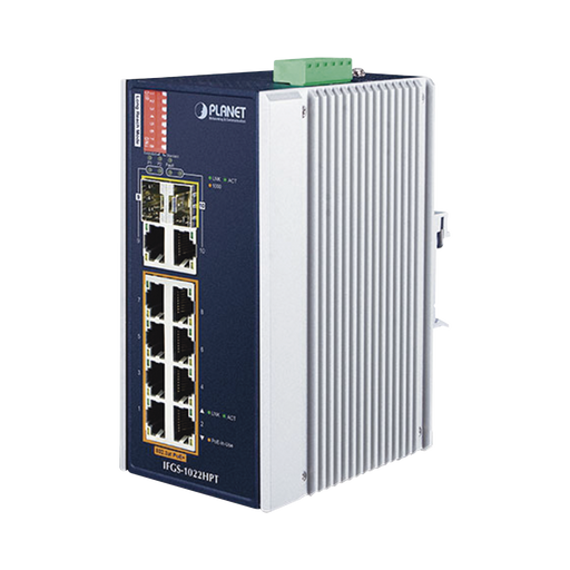 IFGS-1022HPT -- PLANET -- al mejor precio $ 5953.50 -- Industrial,Networking,redes 2022,Redes y Audio-Video