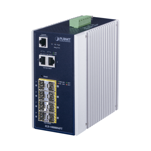 IGS-10080MFT -- PLANET -- al mejor precio $ 6990.50 -- Industrial,Networking,redes 2022,Redes y Audio-Video