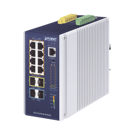 IGS-6329-8UP2S2X -- PLANET -- al mejor precio $ 19150.20 -- Automatización e Intrusión,Industrial,Networking,Redes y Audio-Video
