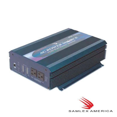 INVERSOR DE CORRIENTE ONDA MODIFICADA (CD-CA), 1250 WATT. INPUT: 12 VCD, OUTPUT:120 VCA 60 HZ-Inversores y Convertidores-SAMLEX-Bsai Seguridad & Controles