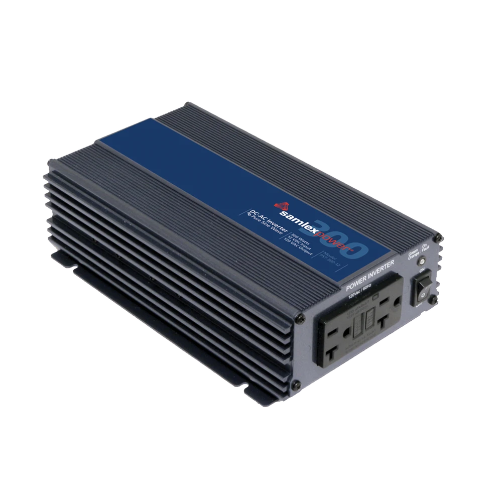 INVERSOR DE CORRIENTE ONDA PURA 300W, ENTRADA 12 VCD, SALIDA 120 VCA 60 HZ-Inversores y Convertidores-SAMLEX-Bsai Seguridad & Controles