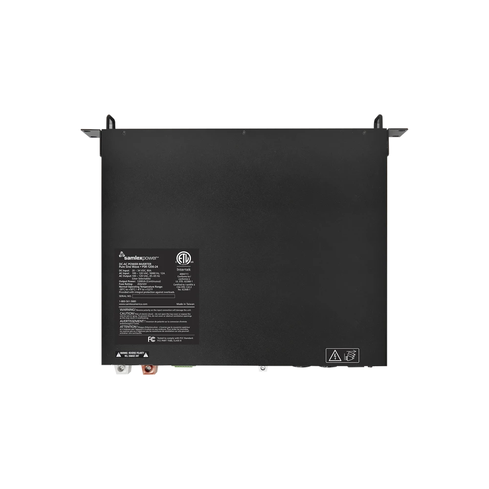 INVERSOR DE CORRIENTE ONDA PURA MONTAJE EN RACK 1U 1200W, 24 VCD- 120 VCA, 50/60 HZ-Inversores y Convertidores-SAMLEX-Bsai Seguridad & Controles
