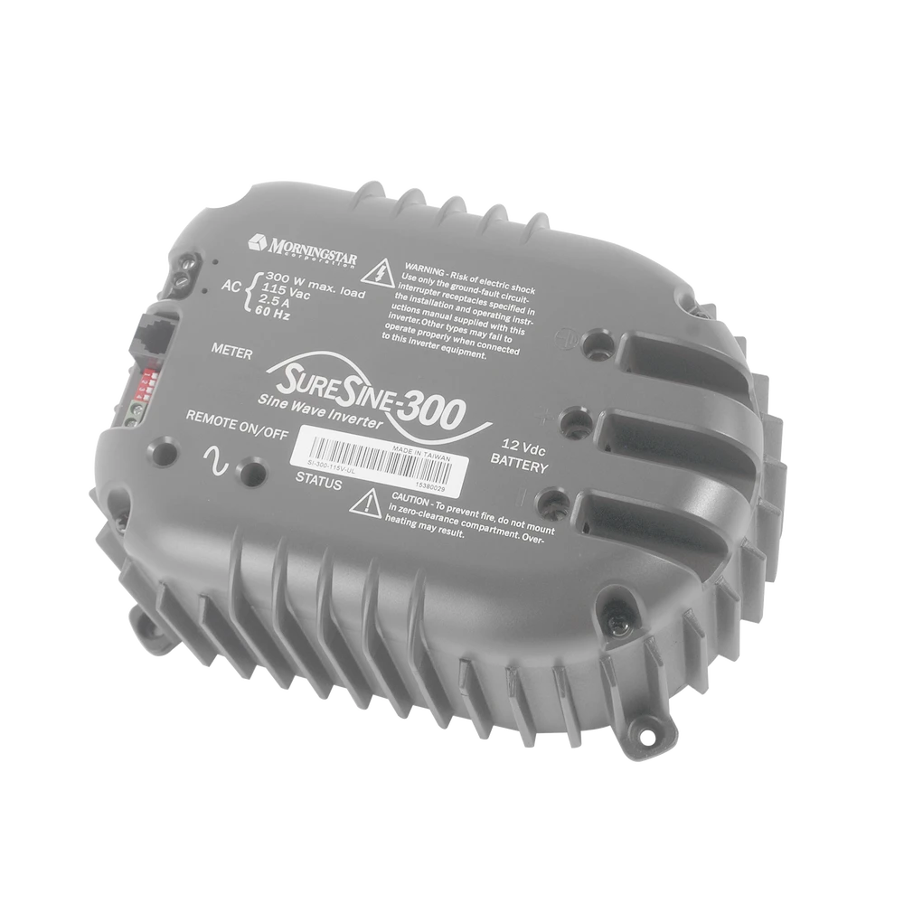 INVERSOR DE ONDA SINUSOIDAL PURA, 300 WATTS DE POTENCIA-Inversores y Convertidores-MORNINGSTAR-Bsai Seguridad & Controles