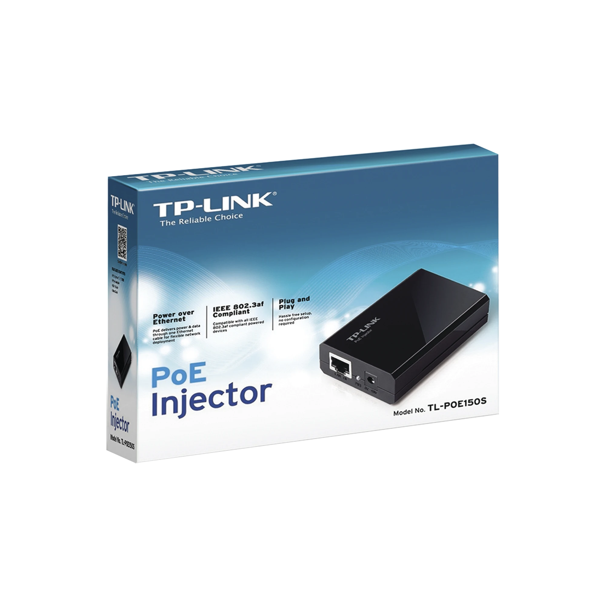 INYECTOR POE GIGABIT 802.3 AF 1 PUERTO 10/100/1000 MBPS-Inyectores PoE-TP-LINK-Bsai Seguridad & Controles