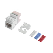 JACK MAX UTP CATEGORIA 6, ESTILO 110, MONTAJE ANGULADO, COLOR BLANCO-Jacks / Plugs-SIEMON-Bsai Seguridad & Controles