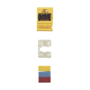 JACK MAX UTP CATEGORIA 6, ESTILO 110, MONTAJE PLANO, COLOR AMARILLO-Jacks / Plugs-SIEMON-Bsai Seguridad & Controles