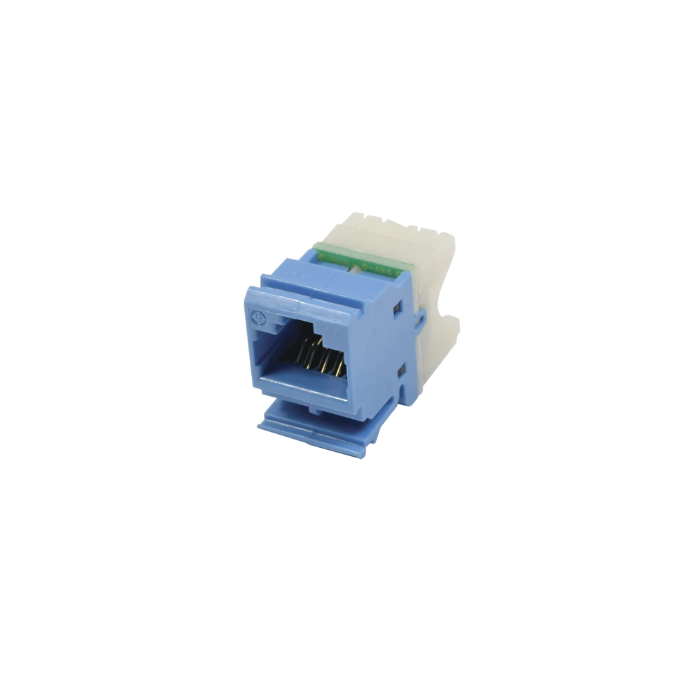 JACK MAX UTP CATEGORIA 6, ESTILO 110, MONTAJE PLANO, COLOR AZUL-Jacks / Plugs-SIEMON-Bsai Seguridad & Controles