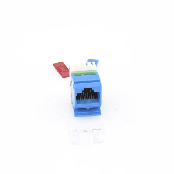 JACK MAX UTP CATEGORIA 6, ESTILO 110, MONTAJE PLANO, COLOR AZUL-Jacks / Plugs-SIEMON-Bsai Seguridad & Controles