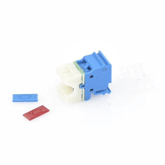 JACK MAX UTP CATEGORIA 6, ESTILO 110, MONTAJE PLANO, COLOR AZUL-Jacks / Plugs-SIEMON-Bsai Seguridad & Controles