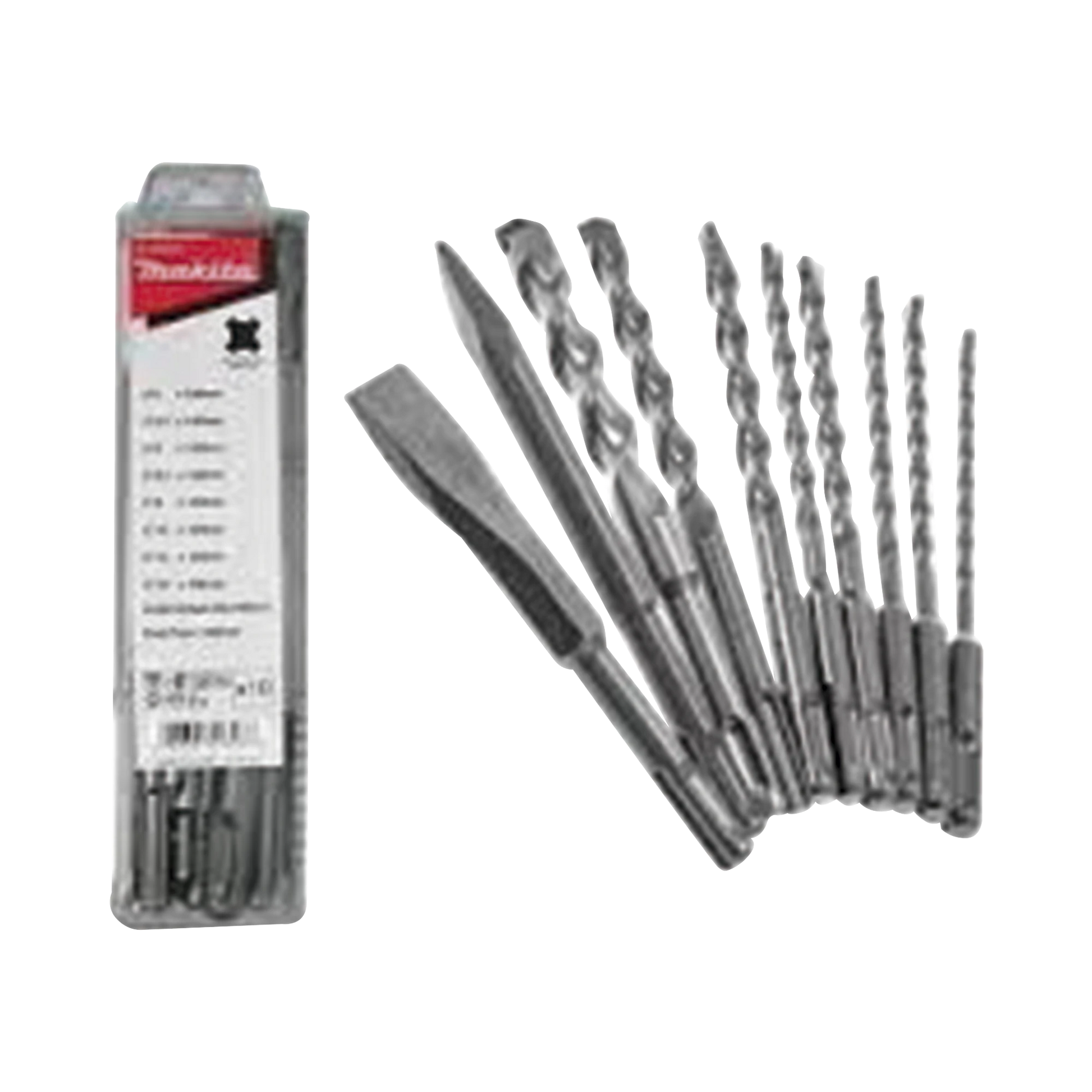 JUEGO CON 10 PIEZAS DE BROCAS Y CINCELES SDS PLUS-Herramientas-MAKITA-Bsai Seguridad & Controles