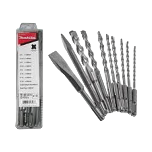 JUEGO CON 10 PIEZAS DE BROCAS Y CINCELES SDS PLUS-Herramientas-MAKITA-Bsai Seguridad & Controles