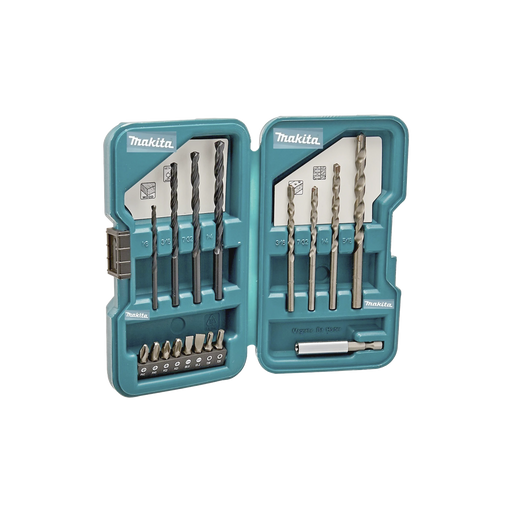 JUEGO DE ACCESORIOS MULTIPROPÓSITO 17 PIEZAS PARA METAL, CONCRETO, MADERA Y PUNTAS PARA ATORNILLAR.-Herramientas-MAKITA-Bsai Seguridad & Controles