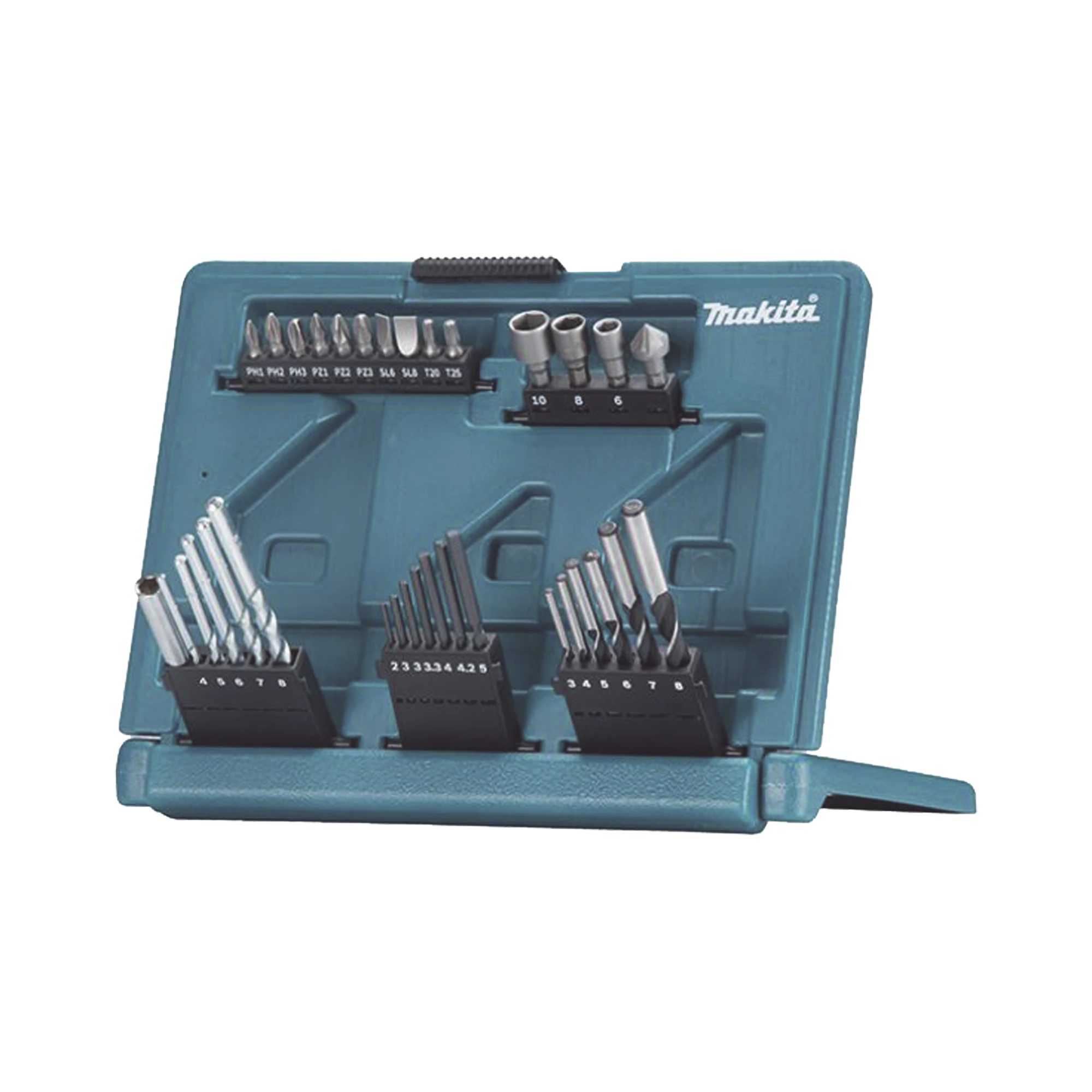 JUEGO DE ACCESORIOS MULTIPROPÓSITO 33 PIEZAS ESTUCHE TIPO TABLET.-Herramientas-MAKITA-Bsai Seguridad & Controles