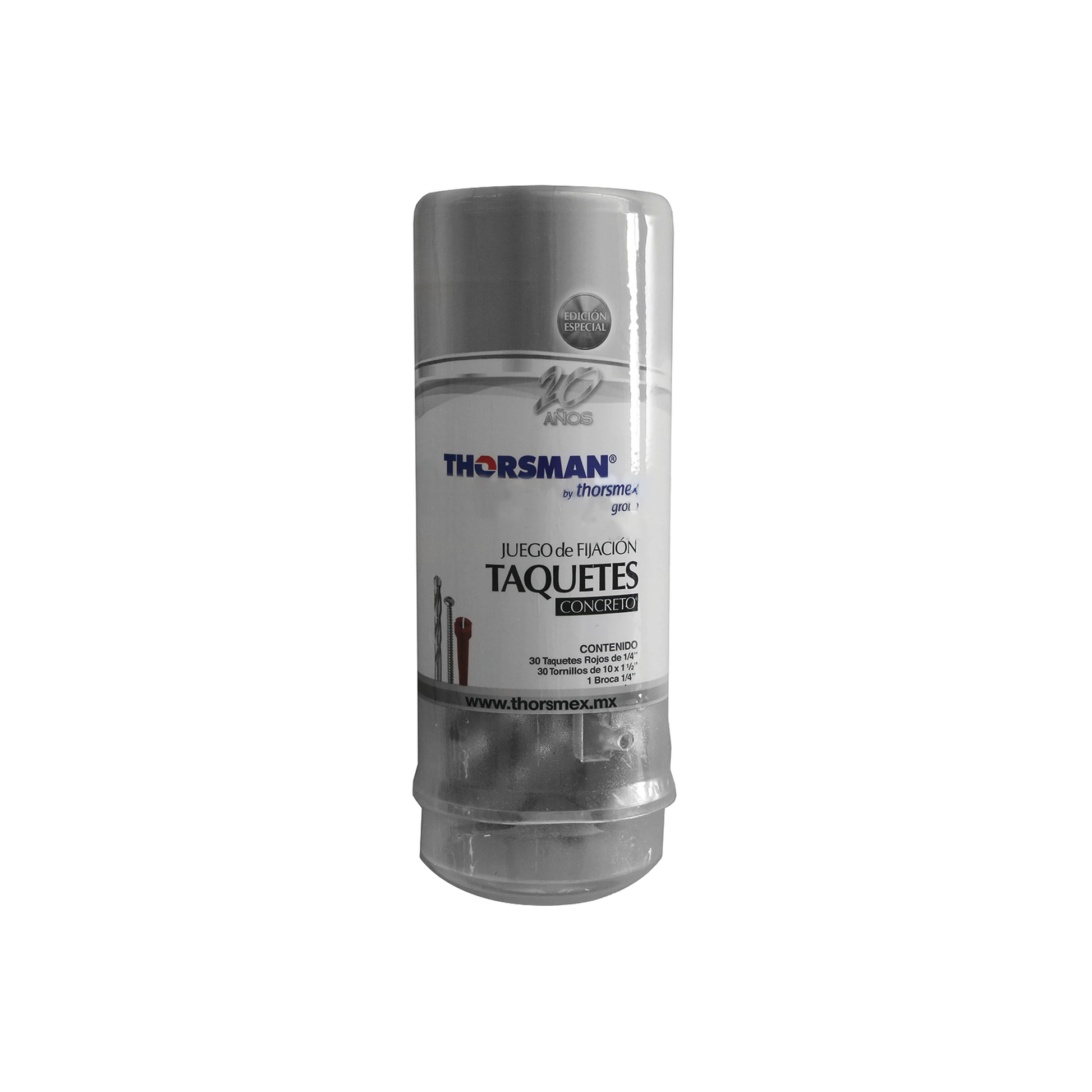JUEGO DE FIJACIÓN INCLUYE TAQUETES Y TORNILLOS PARA CONCRETO-Fijacion-THORSMAN-Bsai Seguridad & Controles