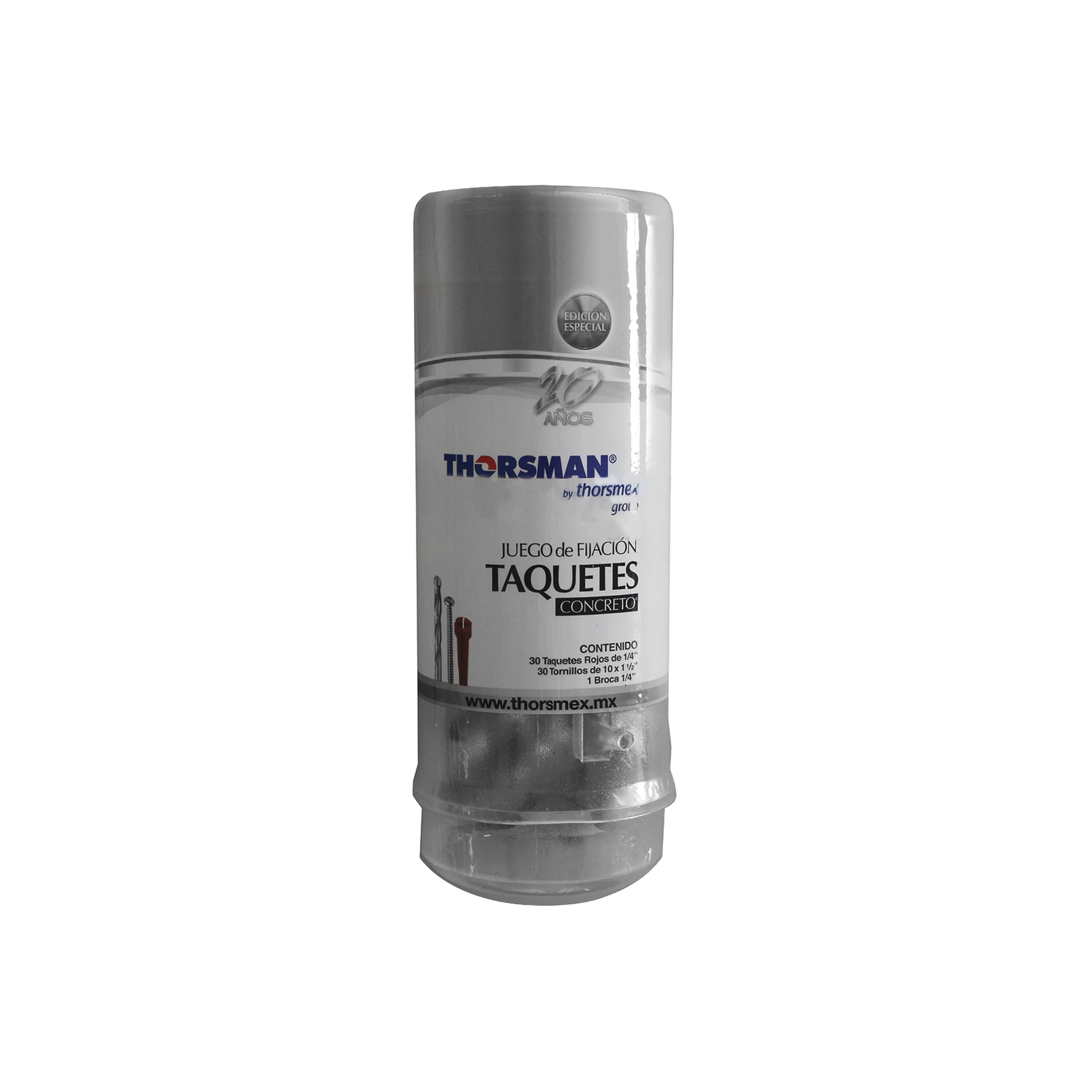 JUEGO DE FIJACIÓN INCLUYE TAQUETES Y TORNILLOS PARA CONCRETO-Fijacion-THORSMAN-Bsai Seguridad & Controles