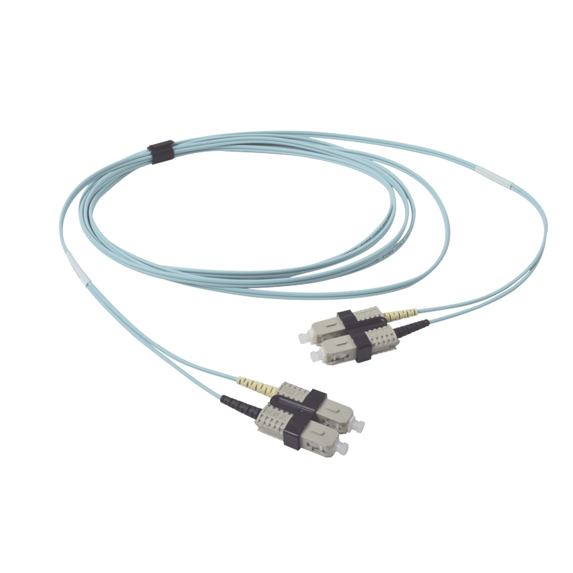 JUMPER DE FIBRA OPTICA MULTIMODO 50/125 OM3 XGLO, SC-SC DUPLEX, OFNR, COLOR AQUA, 2 METROS-Jumpers y Pigtails-SIEMON-Bsai Seguridad & Controles