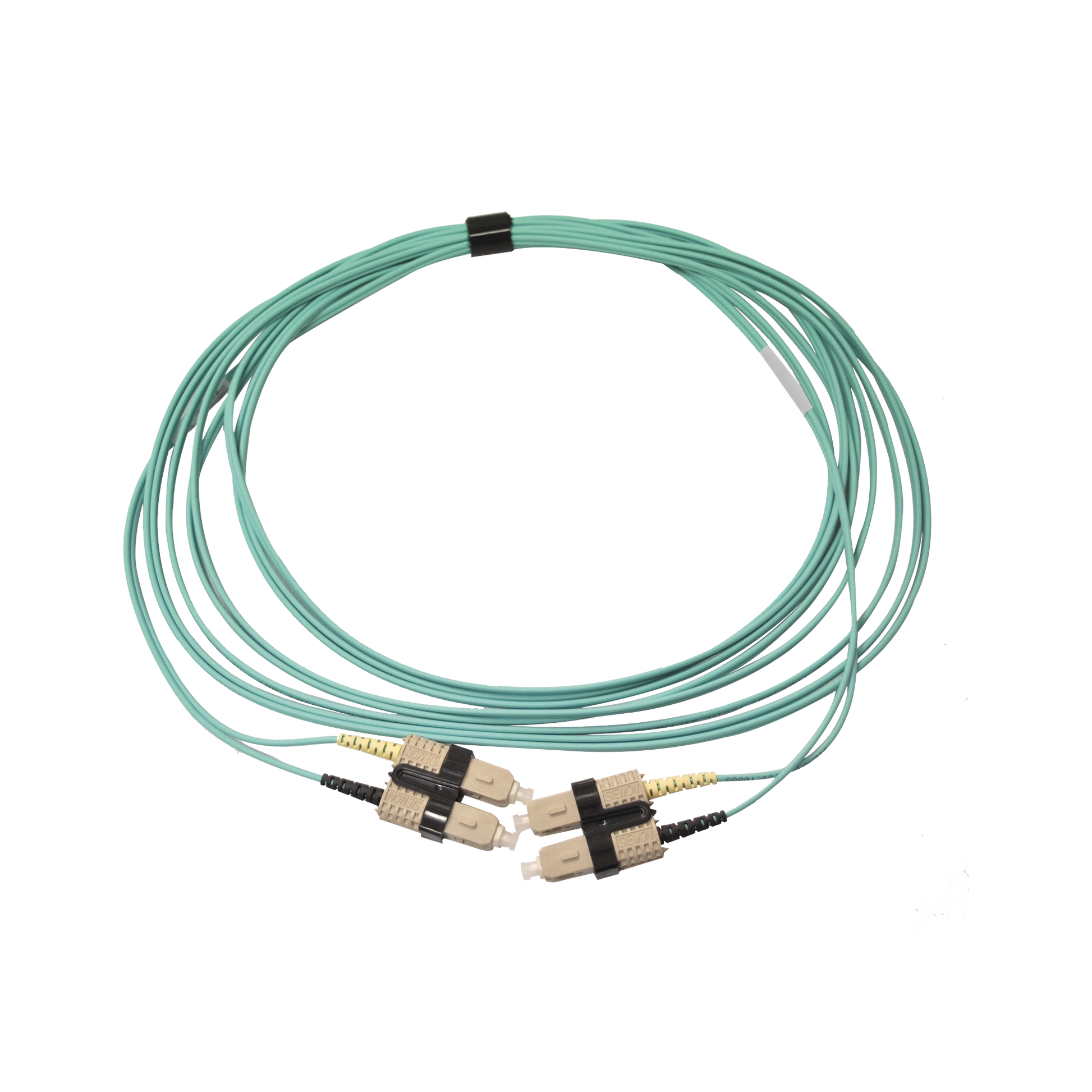 JUMPER DE FIBRA OPTICA MULTIMODO 50/125 OM3 XGLO, SC-SC DUPLEX, OFNR, COLOR AQUA, 5 METROS-Jumpers y Pigtails-SIEMON-Bsai Seguridad & Controles