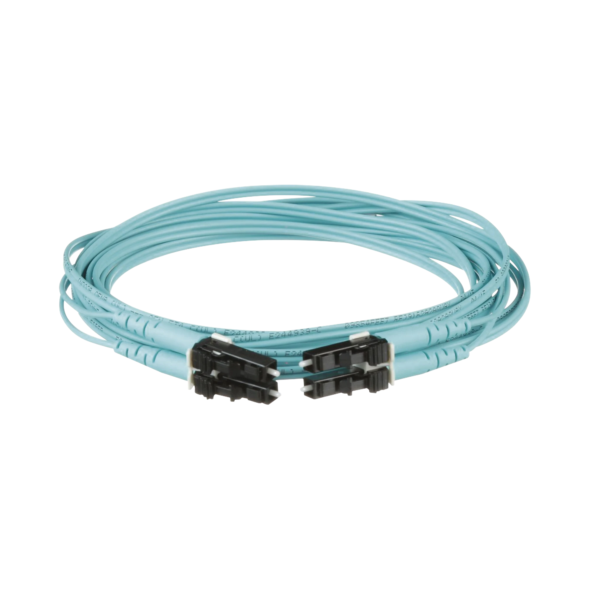 JUMPER DE FIBRA OPTICA MULTIMODO 50/125 OM3, LC-LC DUPLEX, OFNR (RISER), COLOR AQUA, 3 METROS-Jumpers y Pigtails-PANDUIT-Bsai Seguridad & Controles