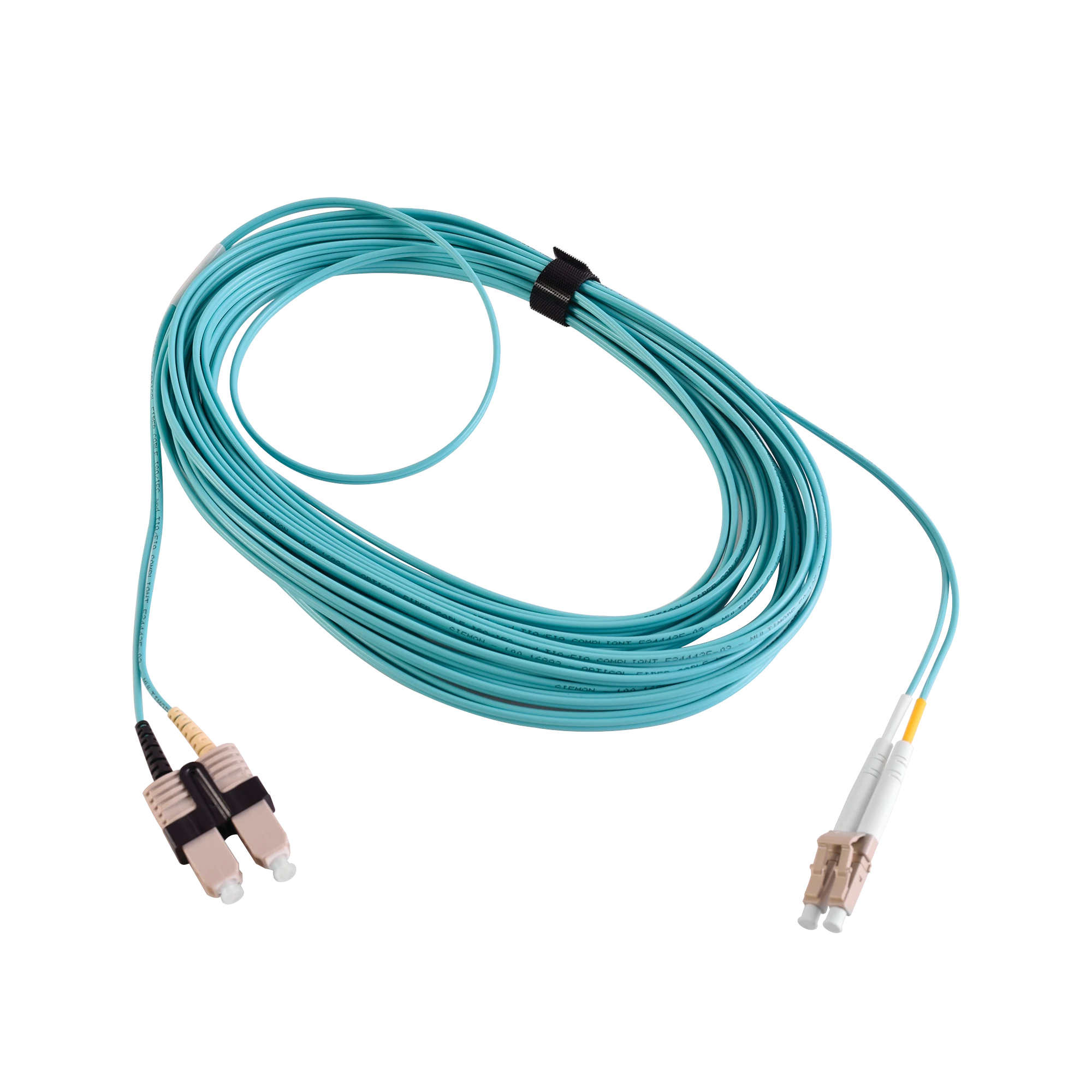 JUMPER DE FIBRA OPTICA MULTIMODO 50/125 XGLO OM3, LC-SC DUPLEX, OFNR, COLOR AQUA, 10 METROS-Jumpers y Pigtails-SIEMON-Bsai Seguridad & Controles