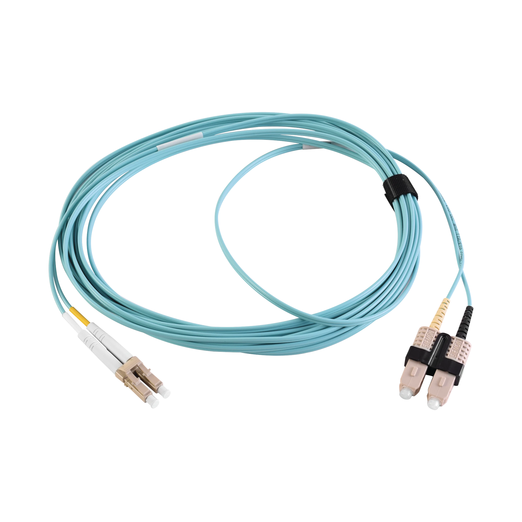 JUMPER DE FIBRA OPTICA MULTIMODO 50/125 XGLO OM3, LC-SC DUPLEX, OFNR, COLOR AQUA, 3 METROS-Jumpers y Pigtails-SIEMON-Bsai Seguridad & Controles
