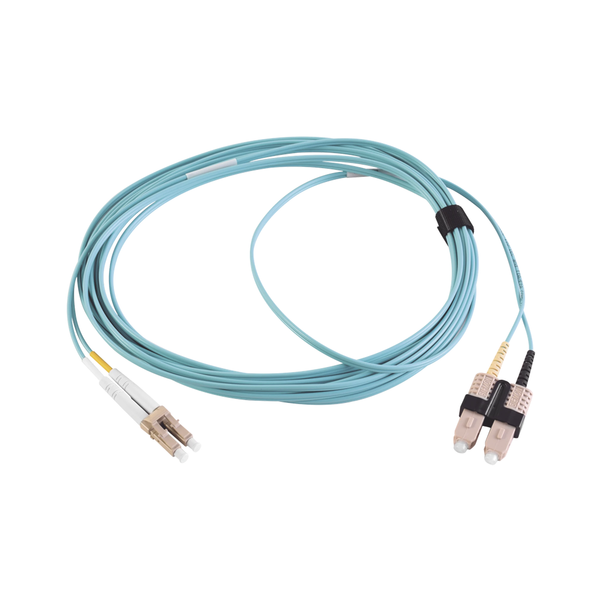 JUMPER DE FIBRA OPTICA MULTIMODO 50/125 XGLO OM3, LC-SC DUPLEX, OFNR, COLOR AQUA, 5 METROS-Jumpers y Pigtails-SIEMON-Bsai Seguridad & Controles