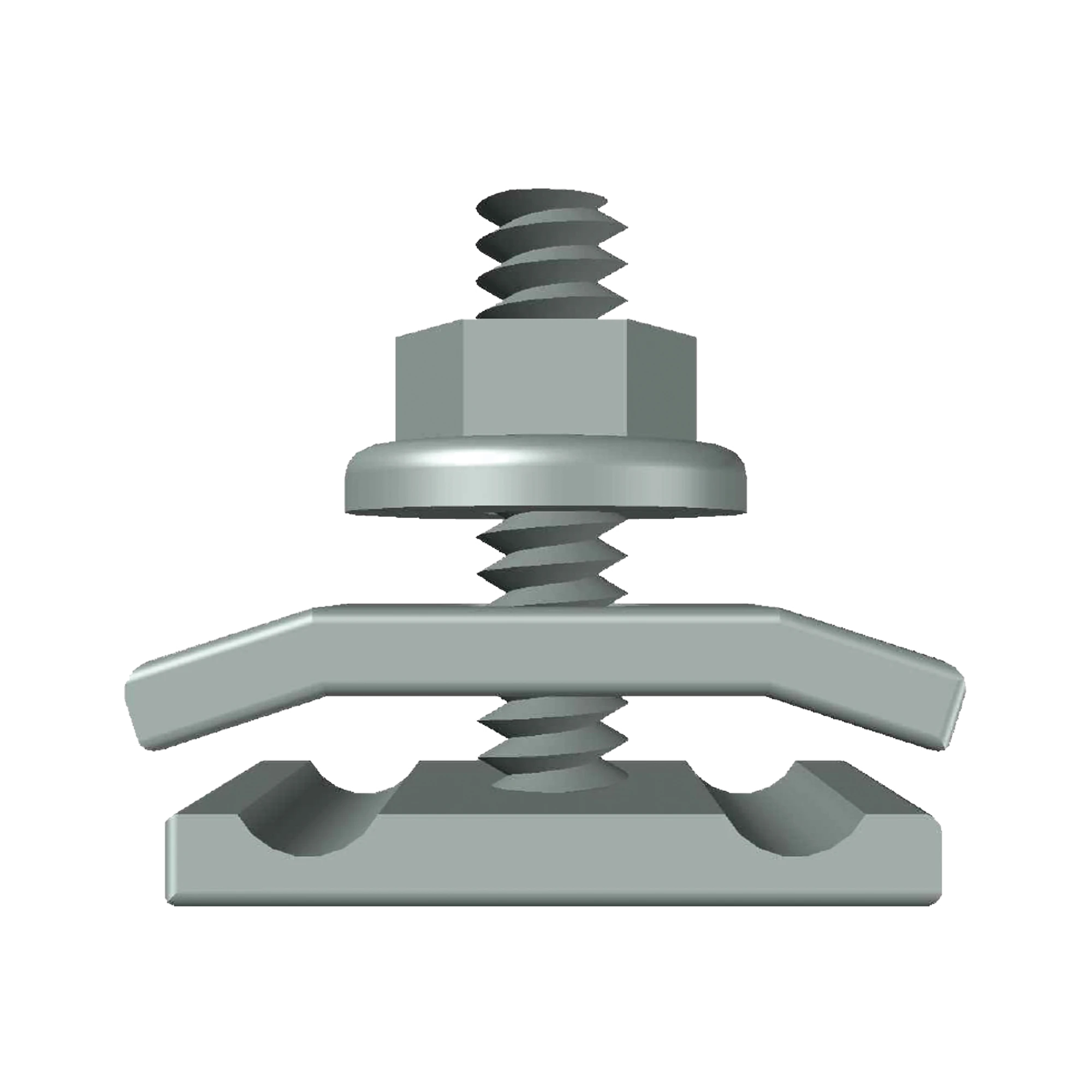 KIT 1 VERSIÓN LIGHT PARA UNIR TRAMOS DE CHAROLA MALLAFILS, CON ACABADO ELECTRO ZINC-Accesorios Charola-CHAROFIL-Bsai Seguridad & Controles