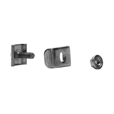 KIT 2 PARA UNIR TRAMOS DE CHAROLA, CLEMA MEDIANA, MAS TORNILLO ENCASTARDO, CON ACABADO ELECTRO ZINC-Uniones-CHAROFIL-Bsai Seguridad & Controles