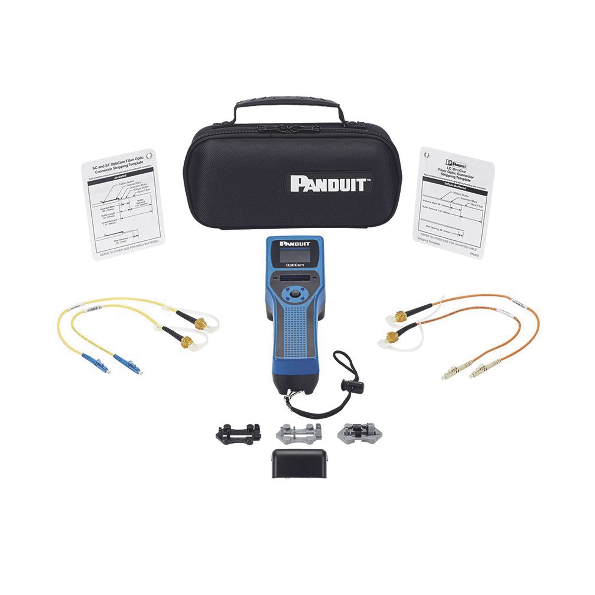 KIT BASICO DE HERRAMIENTAS, PARA TERMINACION DE CONECTORES LC, SC O ST OPTICAM 2, INCLUYE HERRAMIENTA OCTT-Herramientas-PANDUIT-Bsai Seguridad & Controles