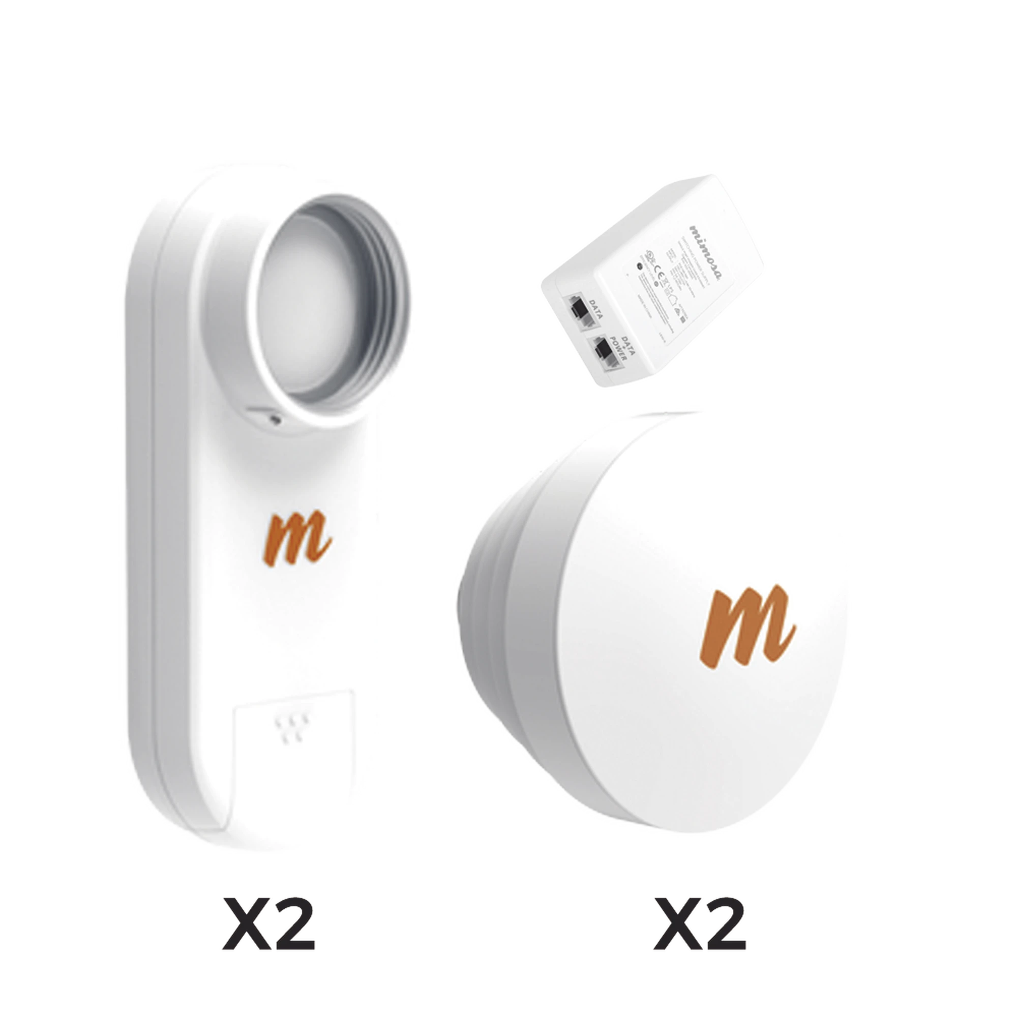 KIT DE 2 RADIOS C5X CON 2 ANTENAS DE (16 DBI), RANGO DE FRECUENCIA EXTENDIDA (4.9 A 6.4 GHZ), INCLUYE INYECTOR POE, DISTANCIA DE HASTA 6 KM-Enlaces PtP y PtMP-MIMOSA NETWORKS-Bsai Seguridad & Controles