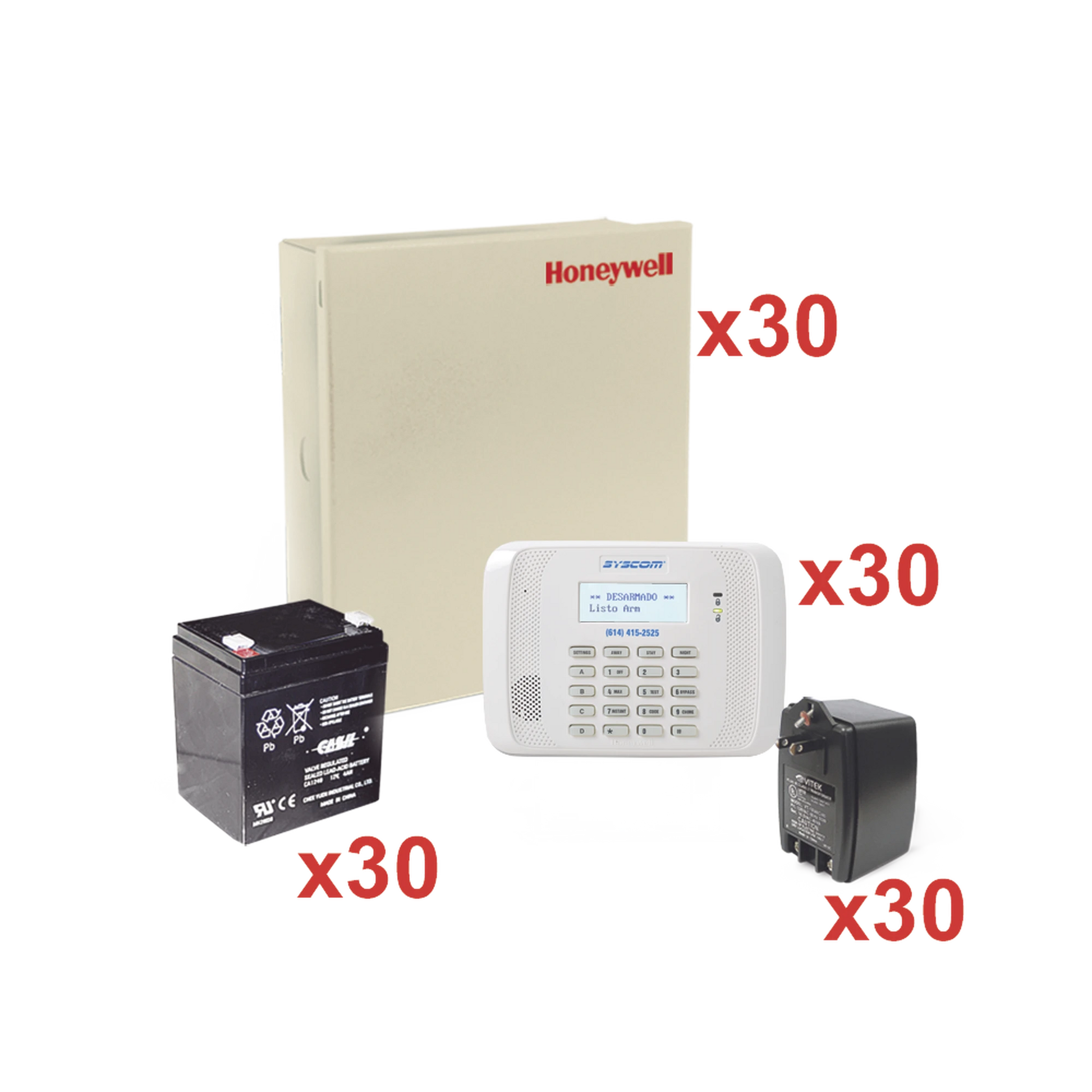 KIT DE 30 PANELES VISTA48LA CON BATERIA Y TRANSFORMADOR-Alarmas-HONEYWELL HOME RESIDEO-Bsai Seguridad & Controles